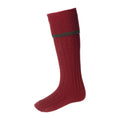 House of Cheviot Estate Field Socks Brick Red/Spruce