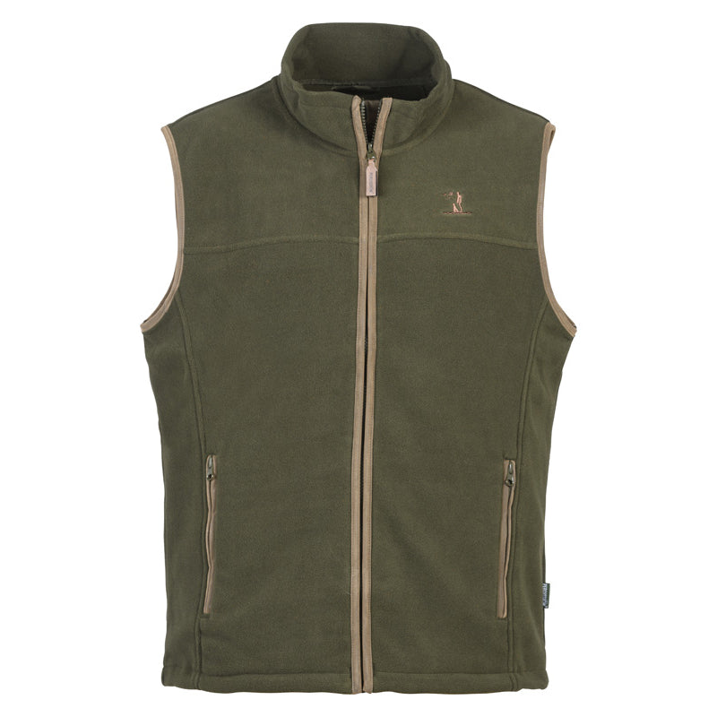 Mens 'Scotland' Fleece Gillet   Green