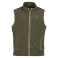 Mens 'Scotland' Fleece Gillet   Green