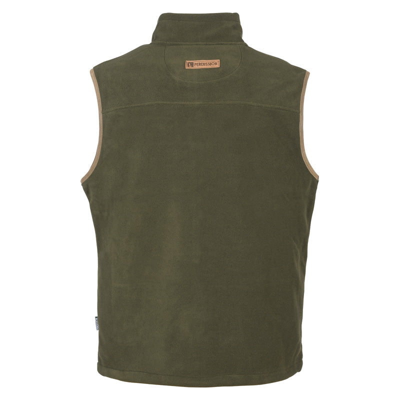 Mens 'Scotland' Fleece Gillet   Green