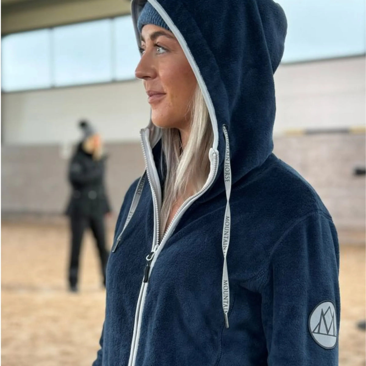 Mountain Horse Fuzzy Ladies Hoodie - Navy