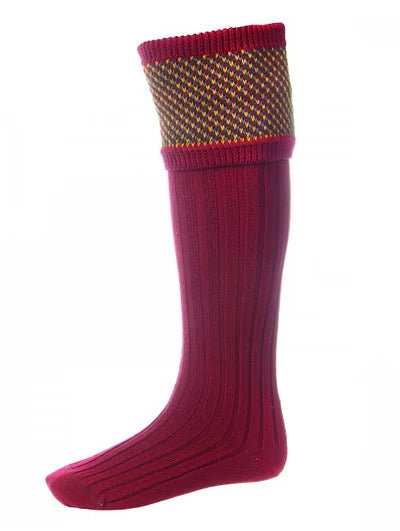 House of Cheviot Tayside Socks Brick Red